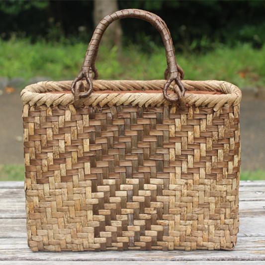 2022年最新春物 やまくるみ 山胡桃木 籠 バッグ かご 男女兼用
