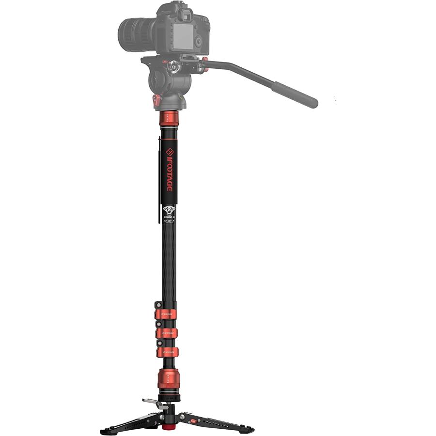 並行輸入品】 iFootage カメラ用カーボン一脚 Cobra 3 C180F-P フット