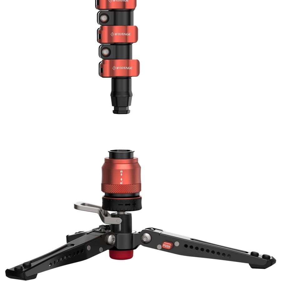 Manfrotto - Ifootage 一脚、雲台セット 並行輸入品】 iFootage カメラ用カーボン一脚+雲台セット Cobra