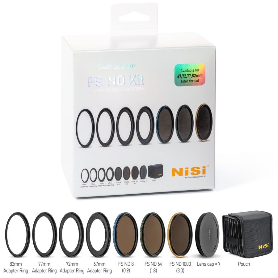 並行輸入品】NiSi SWIFT FS NDキット(8+64+1000) 67-82mm : EmonoStore 