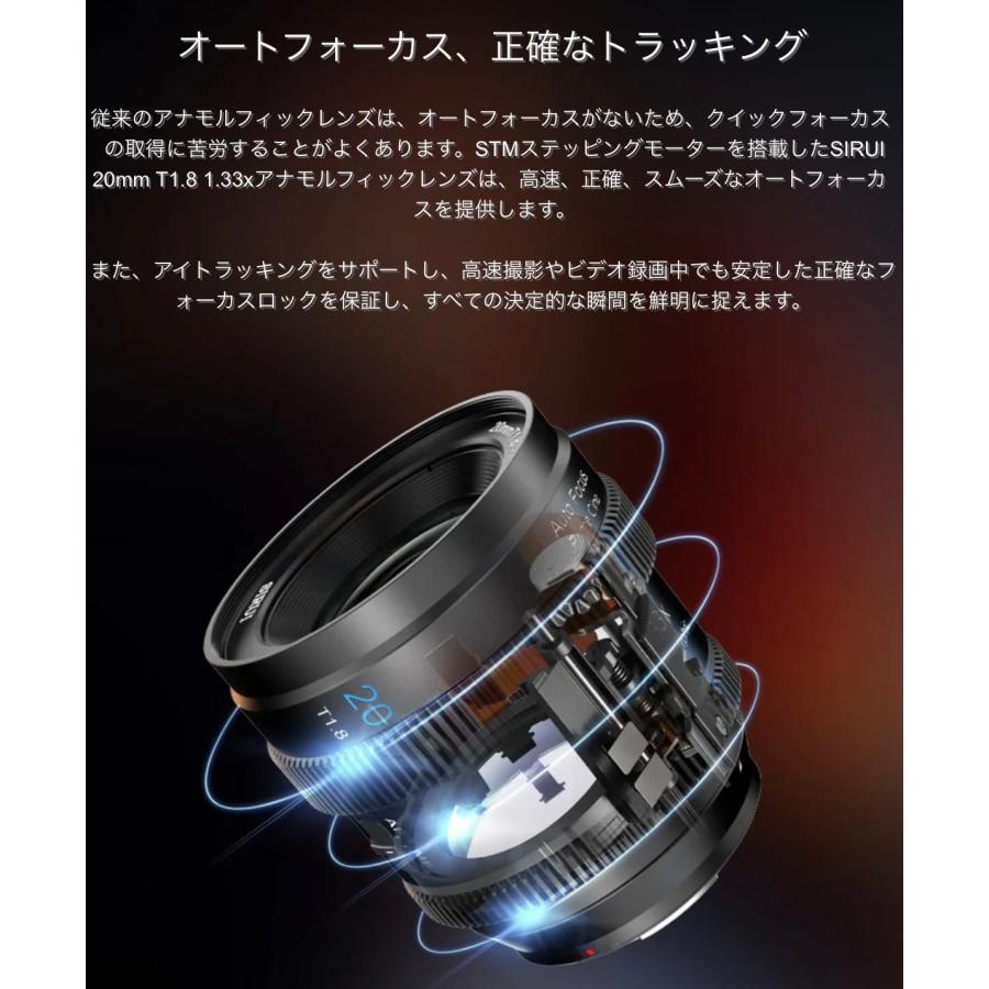 並行輸入品】シルイ SIRUI 20mm T1.8 1.33X S35 オートフォーカス アナ