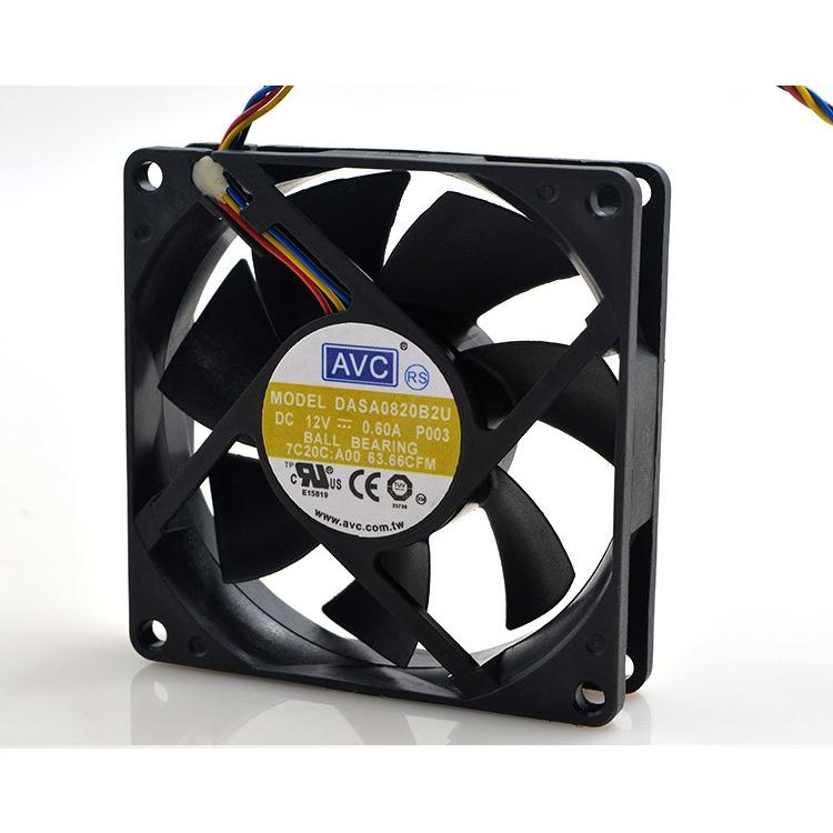 AVC 8020 12V 0.60A DASA0820B2U 8CM CPUファン 4線 PWM