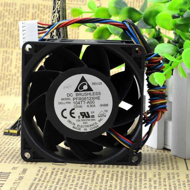 DELTA PFR0812XHE 8CM 8038 12V 4.9A CPUファン 4ピン PWM