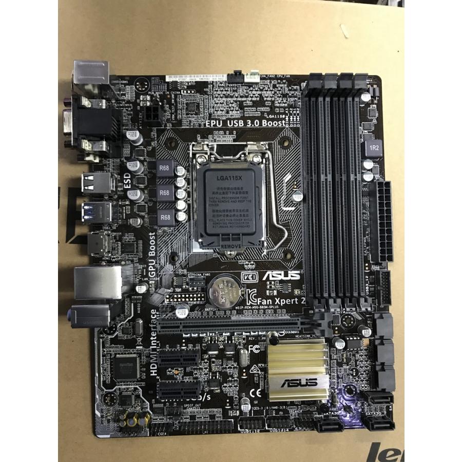 中古 ASUS B85M-G PLUSマザーボード Intel B85 LGA 1150 Micro ATX（未