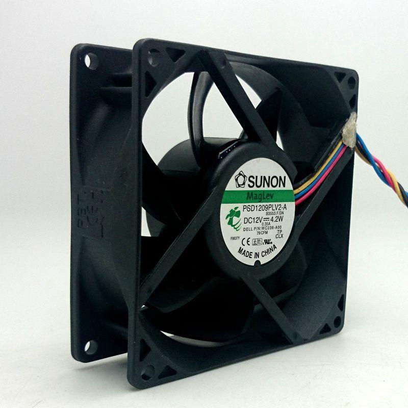 新品 DELL WC236-A00 SUNON 9cm 9032 12V 4.2W 4線 CPUファン