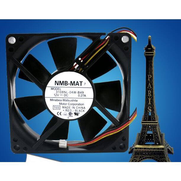 新品 NMB 3108NL-04W-B49 8020 12V 0.27A 8cm ファン : EmonoStore