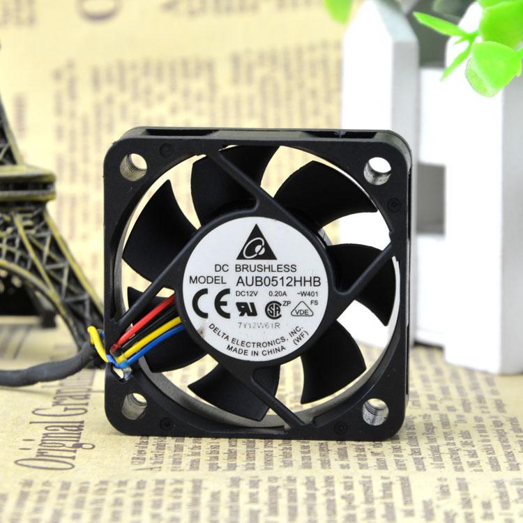 新品 DELTA AUB0512HHB 5015 12V 0.20A 5cm 4線ファン : EmonoStore