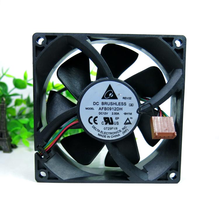 新品 DELTA AFB0912DH 9025 9CM 12V 2.5A 4線 PWM ファン : EmonoStore