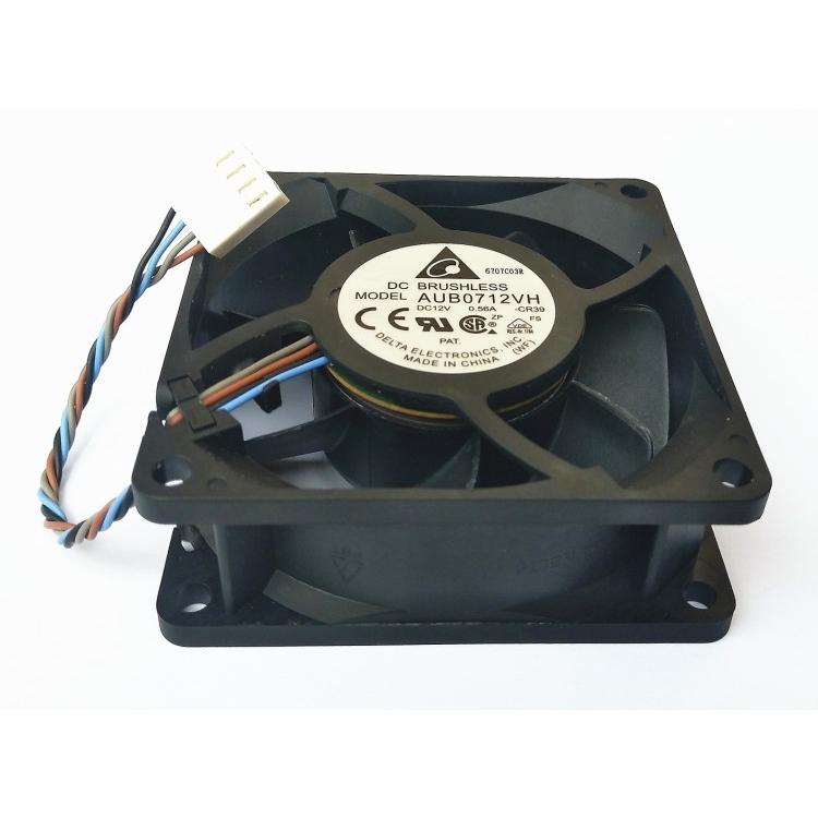 Ventilateur CPU Delta AUB0712VH - 7cm, 12V, Pour Serveur/refroidissement, Jamais Utilisé