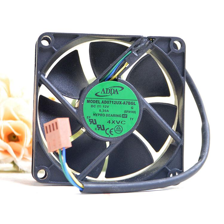新品 ADDA 7cm 7025 12V 0.30A AD0712UX-A7BGL pwm ファン