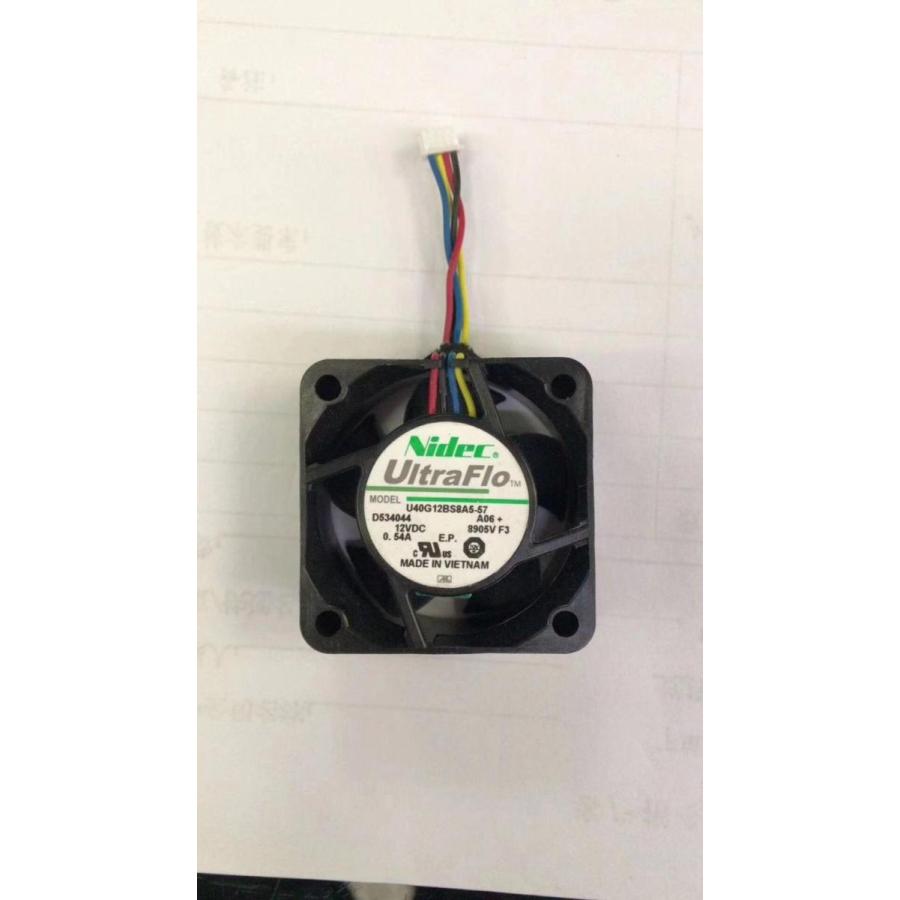 新品 NIDEC 4020 4CM U40G12BS8A5-57 12V 0.54A 4線 ファン