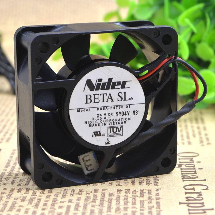 新品 D06A-24TS8 01 Nidec 24VDC 0.15A 60*60*25MM ファン