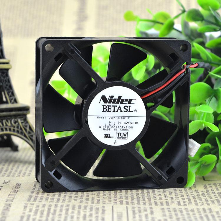 ファンデ2個 新品 NIDEC D08A-24TS2 01 24V 8CM 80X25MM ファン : EmonoStore
