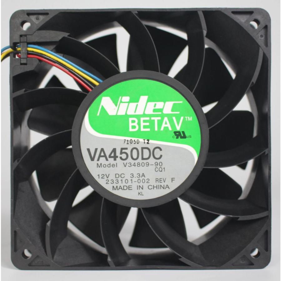 Ventola Nidec VA450DC V34809-35 12V 3.3A 12cm Per Server CPU Computer - Aperta Mai Usata