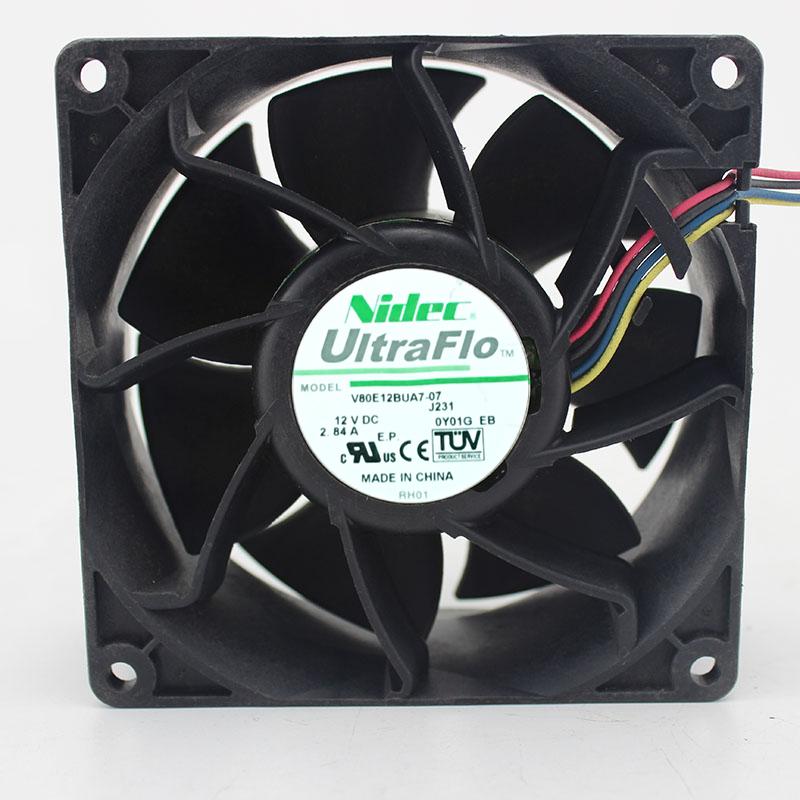 新品 Nidec 8038 12V 2.84A V80E12BUA7-07 8cm ファン : EmonoStore