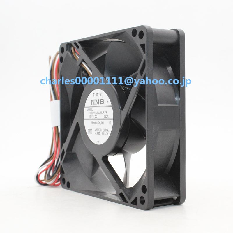 新品 NMB 3610VL-04W-B76 12V 9225 4線 PWM 9CM 冷却ファン