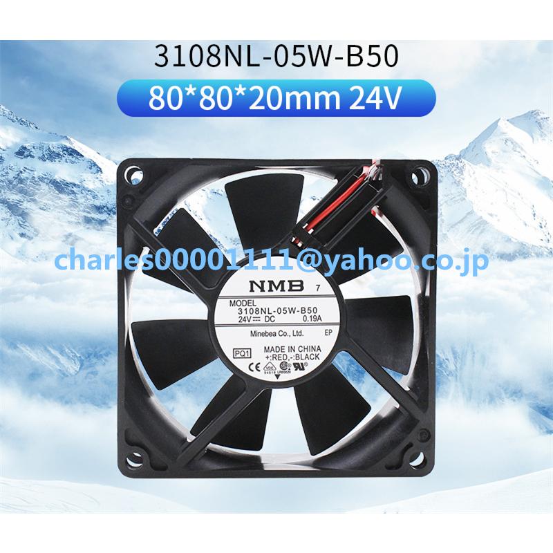 新品 3108NL-05W-B50/B59 NMB 24V 0.19A 8020 8CM 冷却ファン 80*80