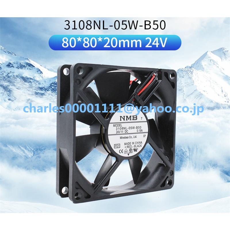 新品 3108NL-05W-B50/B59 NMB 24V 0.19A 8020 8CM 冷却ファン 80*80