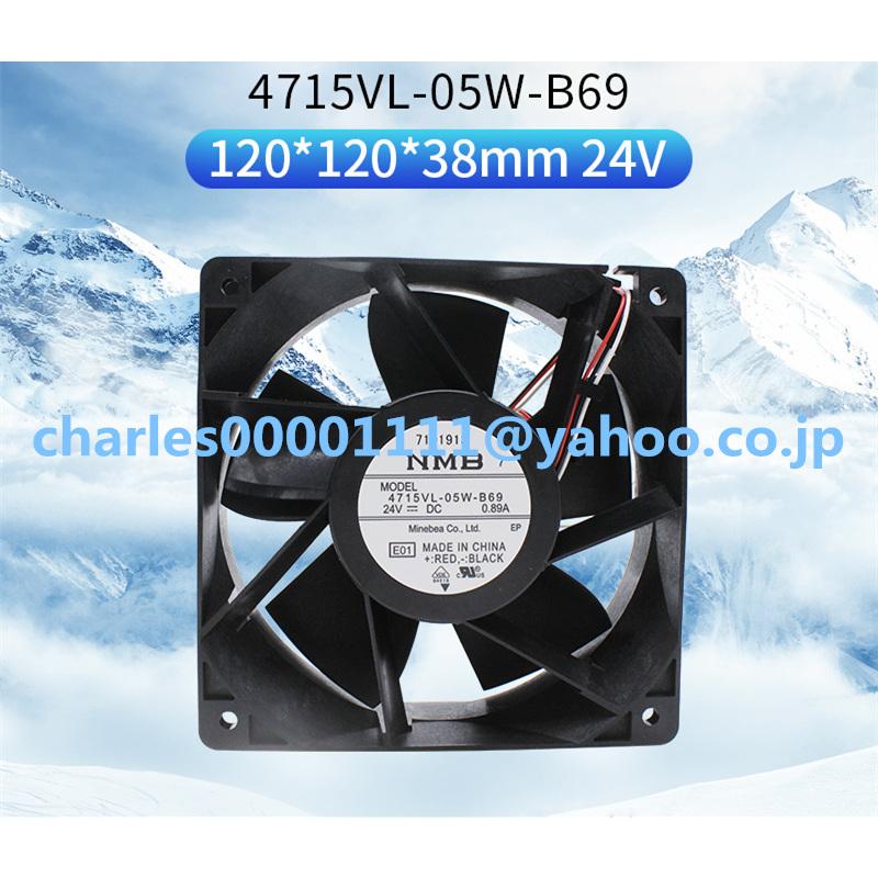 新品 NMB 4715VL-05W-B60/B69 12038 24V 0.89A 12CM ファン 120*120