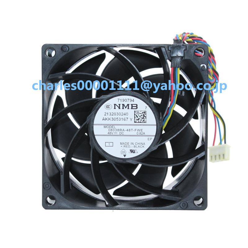 新品 08038RA-48T-FWE NMB 8038 48V 8CM PWM 冷却ファン : EmonoStore