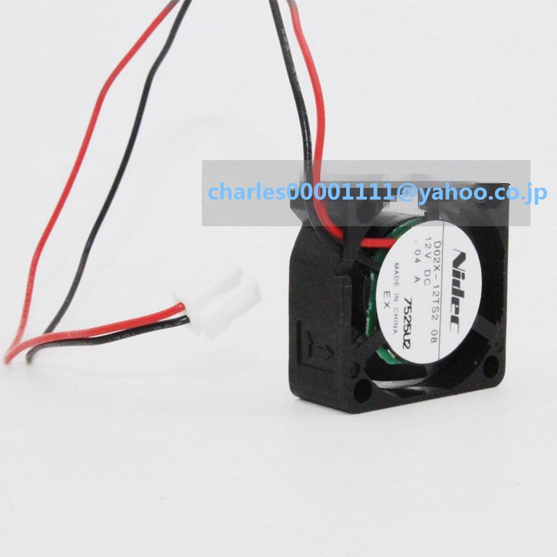 ファンデ2個 新品 D02X-12TS2 NIDEC 2510 12V 2.5CM 冷却ファン : EmonoStore