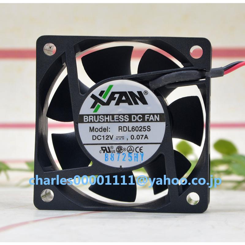 新品 RDL6025S XFAN 12V 0.07A 6025 6CM 冷却ファン : EmonoStore