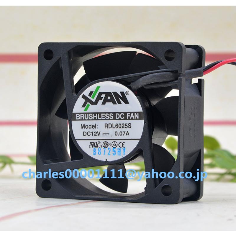 新品 RDL6025S XFAN 12V 0.07A 6025 6CM 冷却ファン : EmonoStore