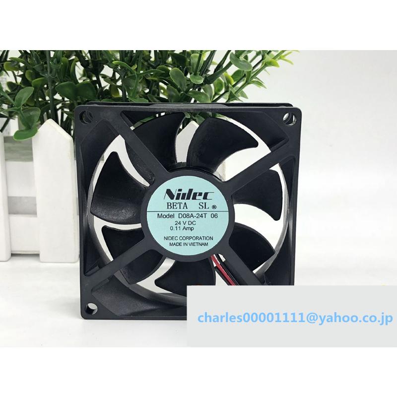 新品 Nidec D08A-24T 8025 8CM 24V 0.10A 冷却ファン : EmonoStore