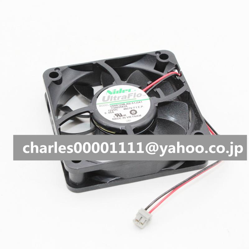 新品 Nidec U60R12ML-AB 6CM 6015 12V 6CM ファン 2線/3線 選択可