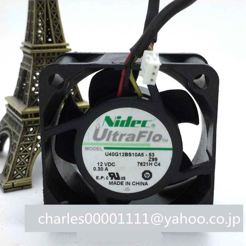 新品 NIDEC 4020 4CM 12V 0.30A U40G12BS10A5-53 ファン : EmonoStore
