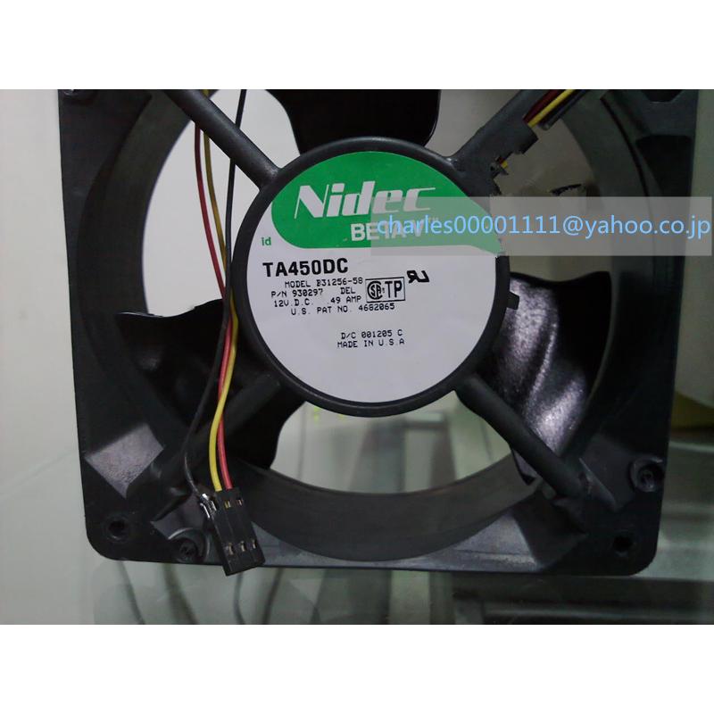 Nidec 12cm 12038 12V 0.49A B31256-58 ファン : EmonoStore - 通販