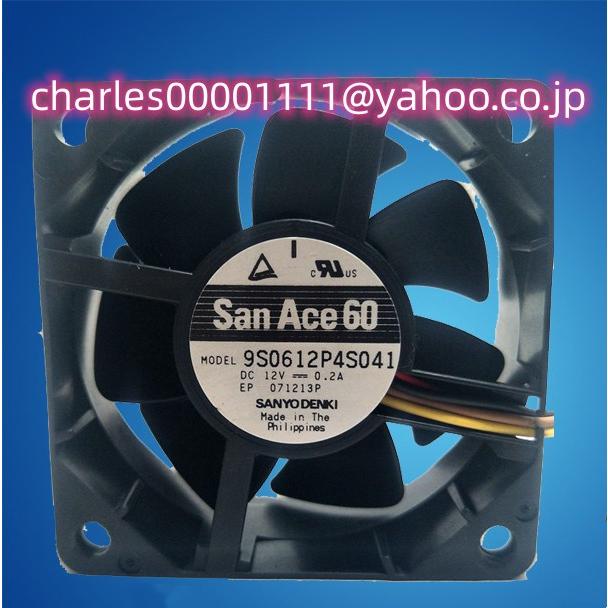 新品 Sanyo 6cm 6025 12V 0.2A 4ピン PWM 9S0612P4S041 ファン