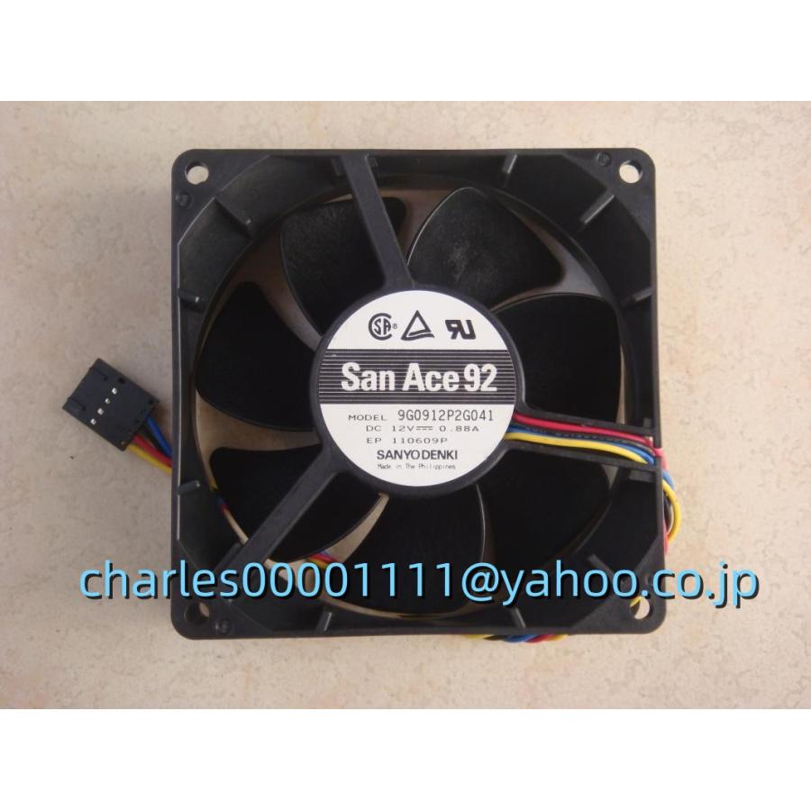 ファン子⑨ 新品 SANYO 9032 12V 0.88A 9CM 四線 PWM 9G0912P2G041 ファン