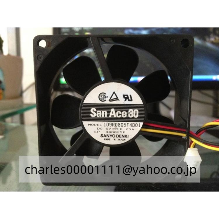 SANYO 8025 5V 0.25A 109R0805F4D01 8CM 冷却ファン : EmonoStore