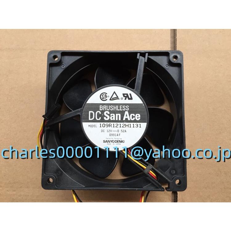 新品 SANYO 109R1212H1131 DC12V 0.52A 12cm 12038 ファン