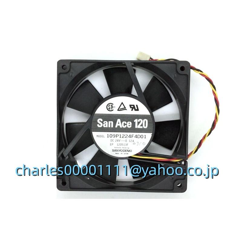 SANYO 109P1224F4D01 12025 12CM 24V.12A 冷却ファン : EmonoStore