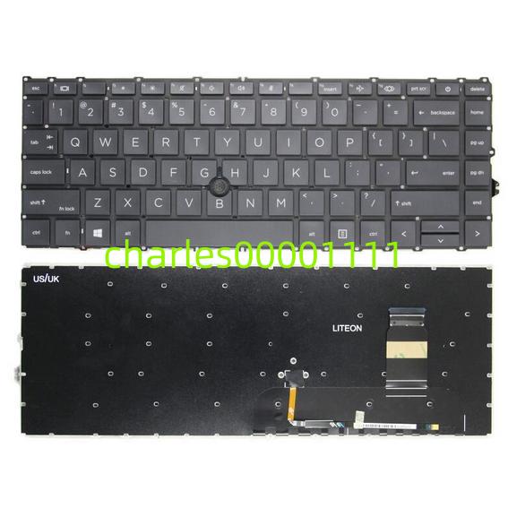 新品修理交換用 HP zbook firefly 14 G7 G8 英語版キーボード バック