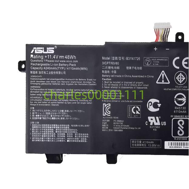 新品 ASUS TUF Gaming A17 FA706II series用 内蔵バッテリーB31BN91