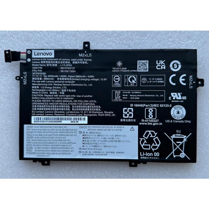 Lenovo Thinkpad L480/580/490/14/590 ThinkPad L15 gen1等用内蔵
