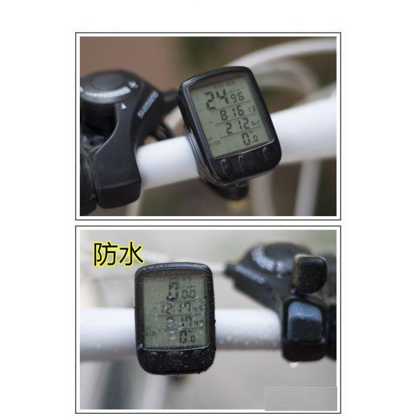 送料無料 多機能 サイクルコンピューター YKS 自転車 スピードメーター 走行距離 時計 LCD 防水 携帯便利｜yiyi｜04