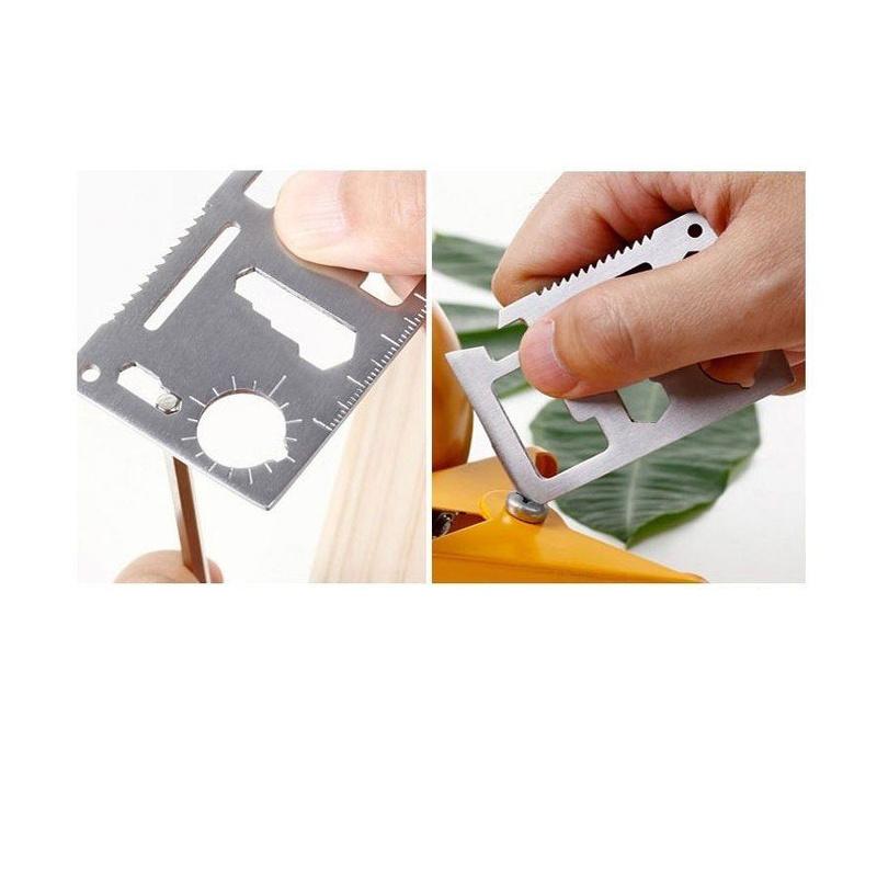 送料無料 カード型11徳万能サバイバルツール アウトドア キャンプ 携帯