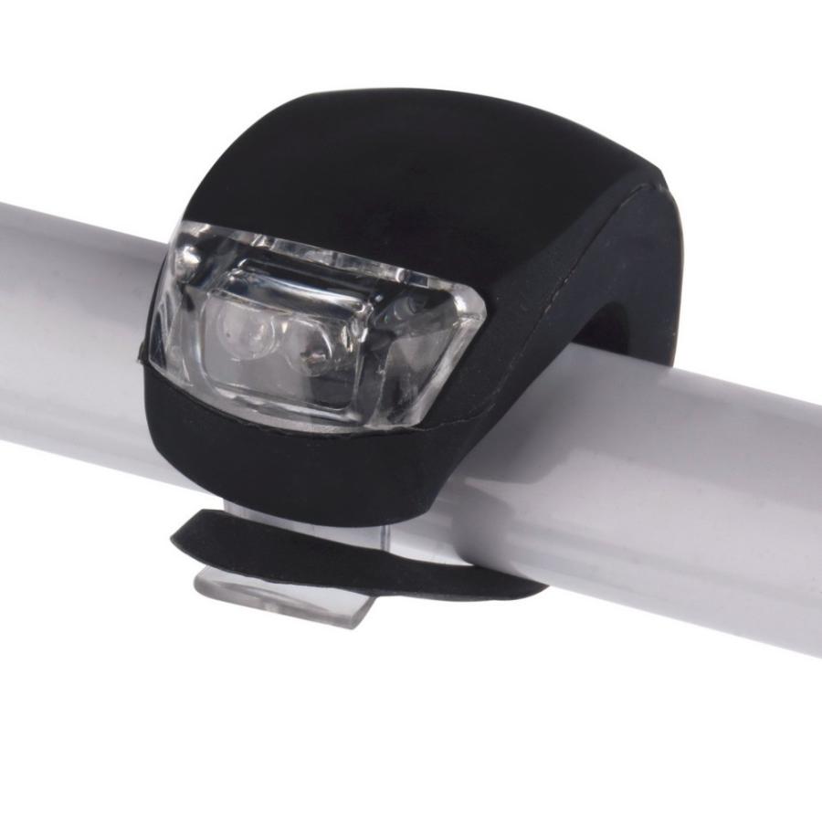 送料無料 LEDライト 小型 前照灯 サイクルライト 自転車 簡易装着 2個
