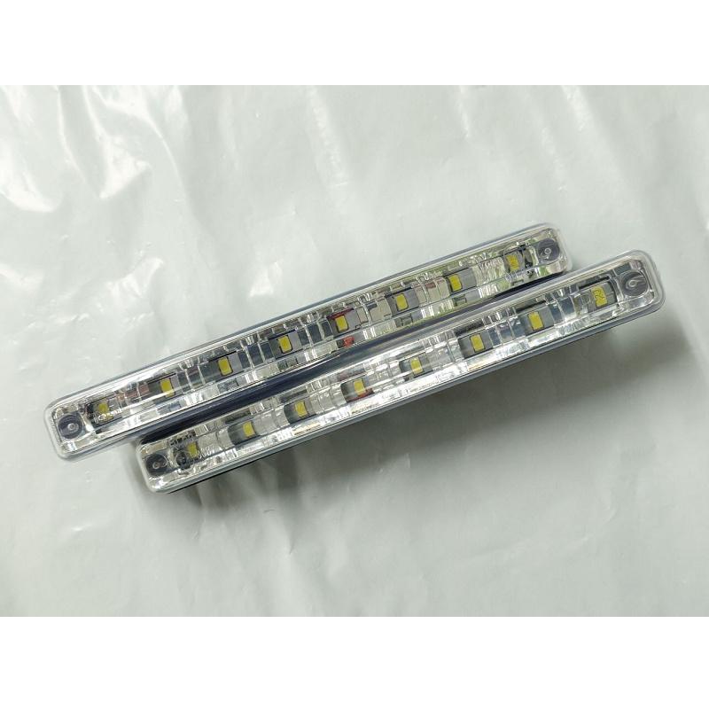 送料無料 デイライト LED 車ライト カー ユーロ 自動車用 高輝度8連 計