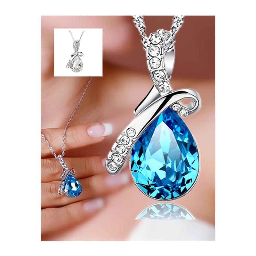 送料無料 お買い得 ペンダントネックレス レディース ティアドロップ