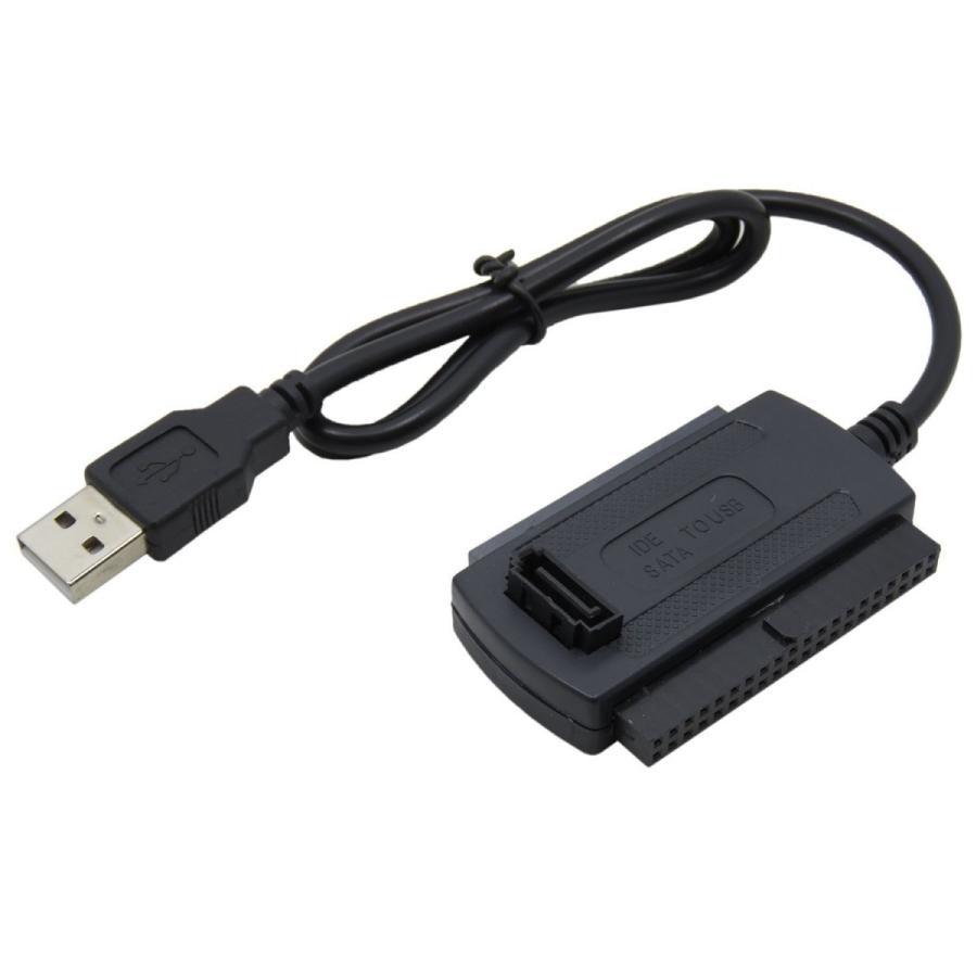送料無料 変換アダプター 変換ケーブル コンバーター ケーブル ハード ドライブ HD HDD 3-in-1 USB2.0−IDE SATA 2.5 3.5｜yiyi｜02