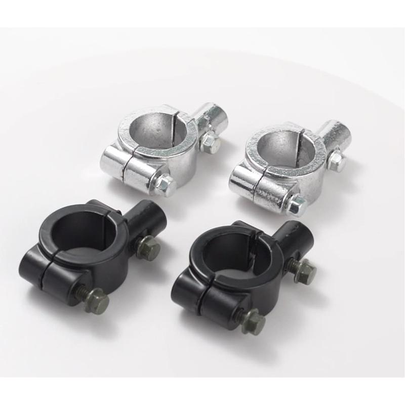 送料無料 クランプ ブラケット ハンドルミラー 取付用 バイク