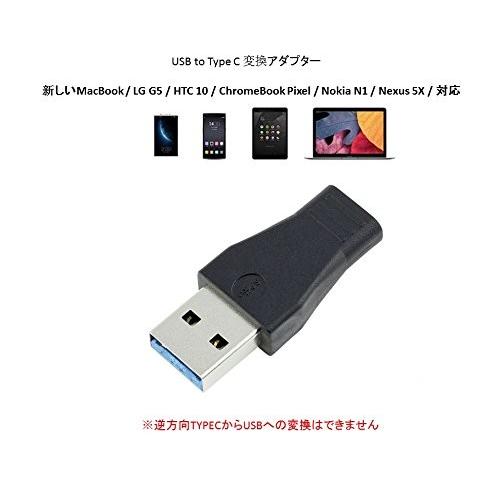 送料無料 USB Type-C アダプタ 変換 2点セット USB-Aオス → Cメス