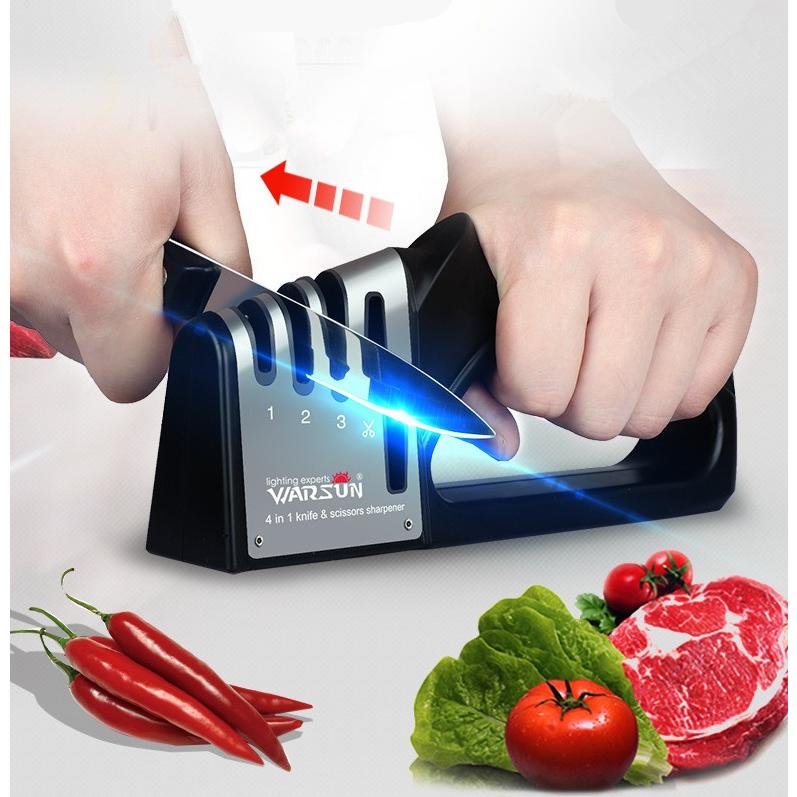 最新強化版包丁研ぎ器 はさみ研き 4段階ステンレス 砥石 ダイヤモンド セラミックタングステン鋼 粗研ぎ 細研ぎ 仕上げ研磨 急速に研ぐ 切れ味向上 キッチン Yi 0668 Yiyi店 通販 Yahoo ショッピング