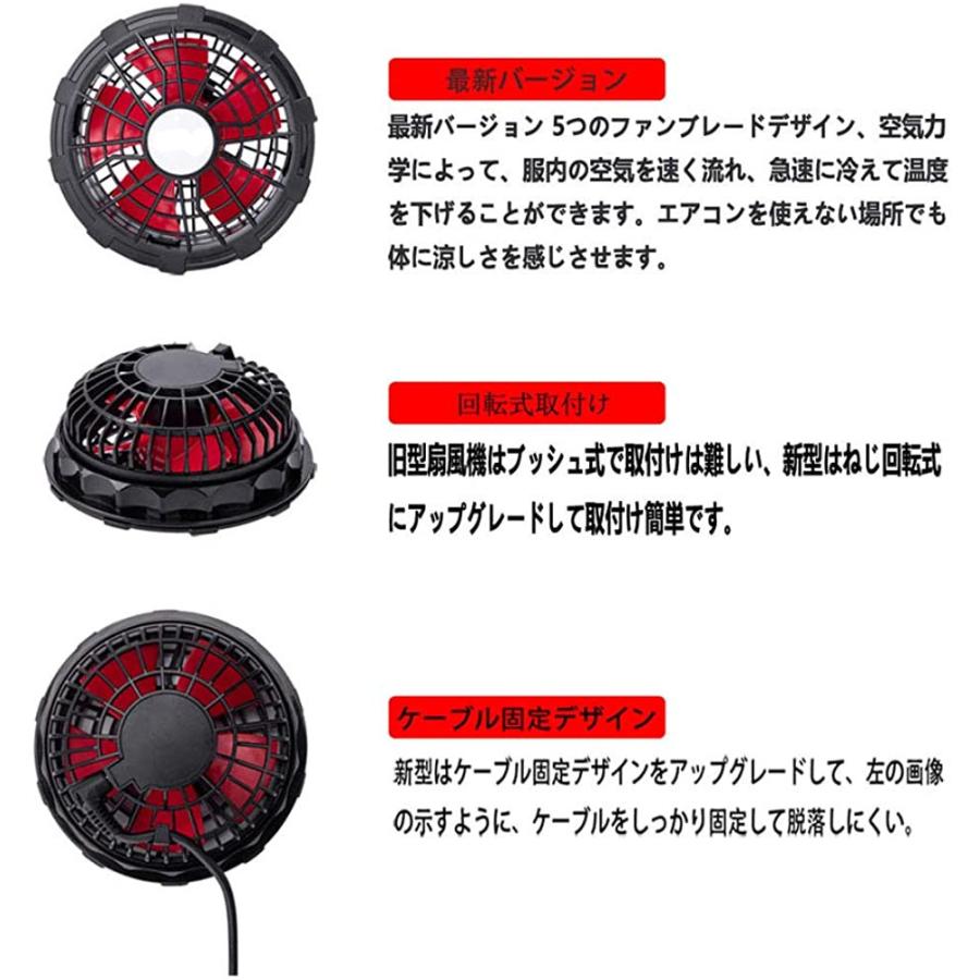 売り切り特価 作業服ファンユニット 5つファンブレード 3段階