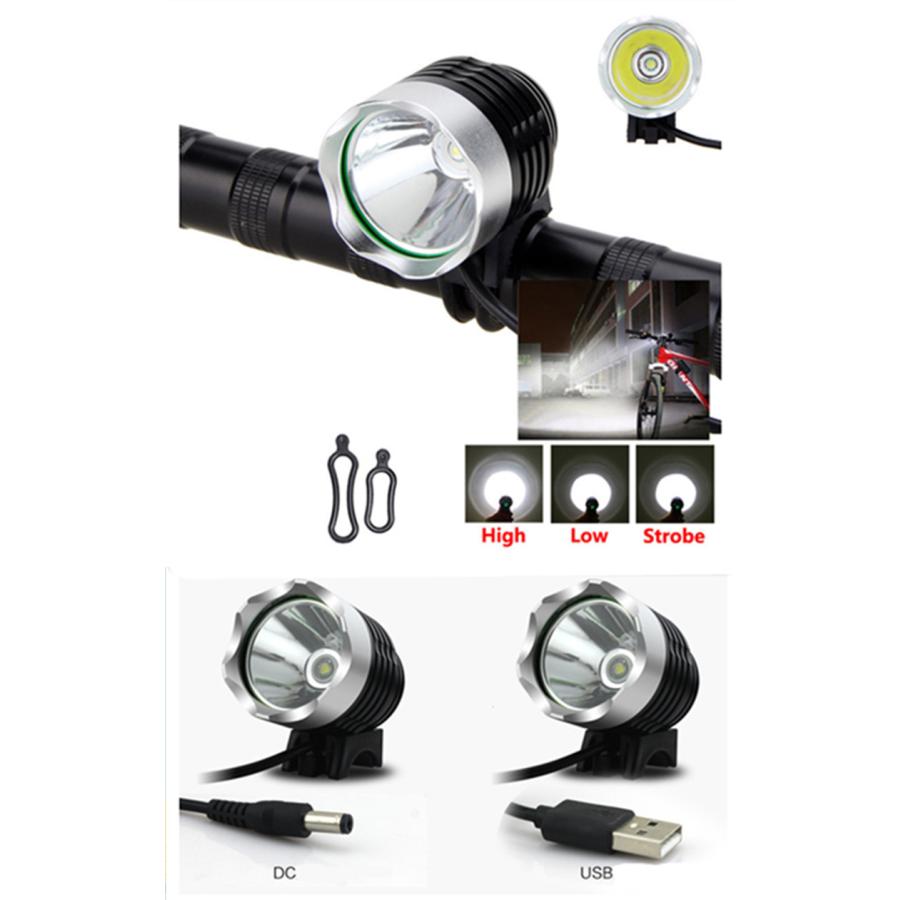 自転車 LEDライト 高輝度 ヘッドライト シルバー GPS スマホ連動